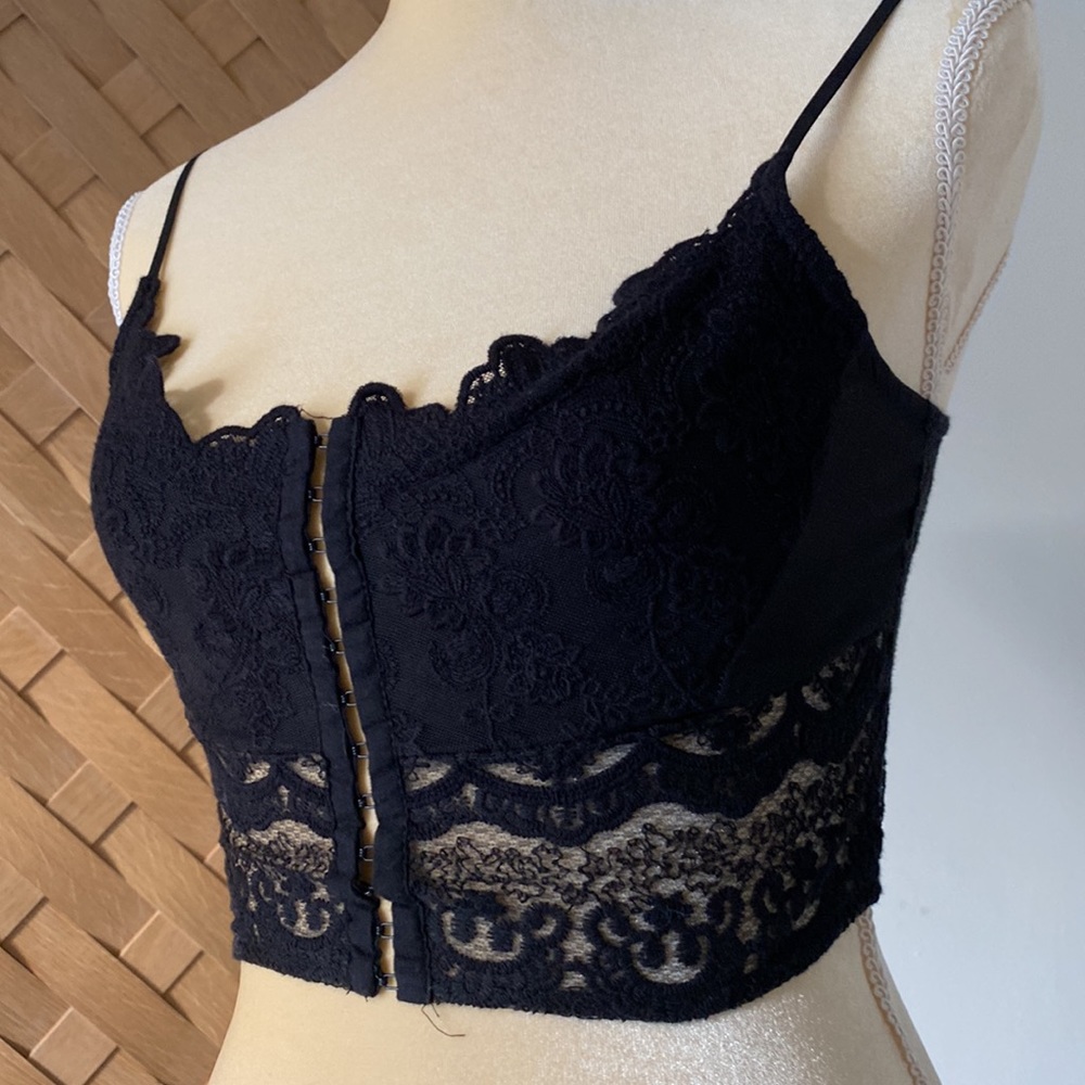BLACK embroidered TOP